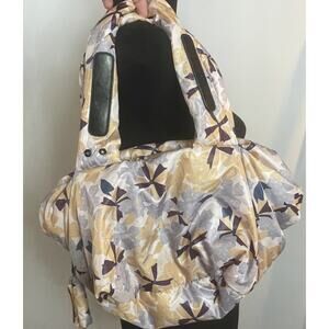 See By Chloe Nylon Puffy Floral Pink Shoulder Bag